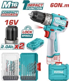 Resim Total TOSLI241199E 16V Avantaj Set Darbeli Matkap + Uç Seti 