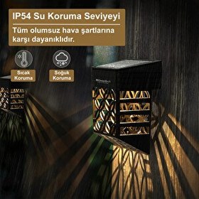 Resim Greentech GT-SL22 Güneş Enerjili Duvar ve Çit LED Aydınlatma 4 Adet 