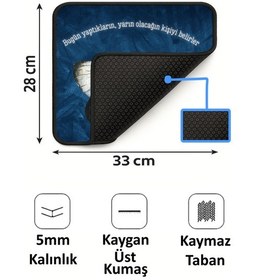Resim Kelebek Motto Tasarımlı 33x28 Cm Mousepad Kaymaz Taban Rahat Konforlu Mouse Pad 