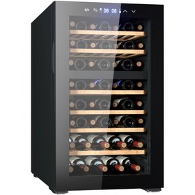 Resim Berfmann 52 Şişe Kapasiteli Çift Bölmeli Solo Şarap Saklama Dolabı Siyah BFW52-BG2 