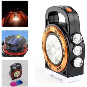 Resim Büro Ev Ofis Kamp Keyfi İçin Solar Güneş Enerji Şarjlı Güçlü Işık Projektör El Feneri 