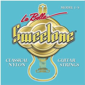 Resim La Bella LB-1S Sweetone Klasik Gitar Teli (Eğitim - Başlangıç Serisi) | Şeffaf Naylon Tizler, Gümüş Kaplama Baslar, Yeni Başlayanlar İçin Yumuşak Tansiyon ve Kolay Çalım | Uyum: Tüm Klasik Gitarlar 