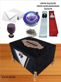 Resim Sonem Çeyiz Takı Sandığı Sünnet Nişan Düğün Damat Çeyiz Sandık 0495 