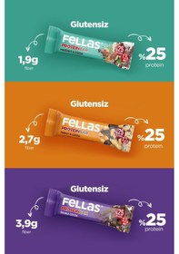 Resim Fellas Protein Bar 4 Çeşit Karma Kutu 32 Gr x 12 Adet 