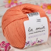 Resim La Mia Mercerized Cotton Turuncu El Örgü İpi - 201 - 33581 