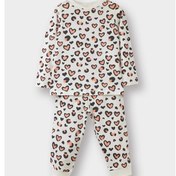 Resim Defacto Kız Bebek Pijama Takımı Desenli Uzun Kollu Penye Üst Uzun Alt E9478a525auer233 Ekru 