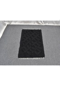 Resim Zehra Abla Halı Yeni El Dokuma Tek Renk Tiftik Yün Siirt Battaniyesi Kilim 5779 