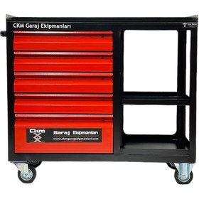 Resim CKM 5 Çekmeceli Takım Dolabı Raflı 