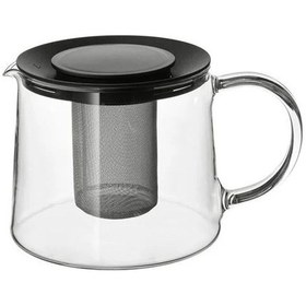 Resim Sumuhome Rıklıg Pratik Cam Demlik 1.5 Lt Siyah - Şeffaf 