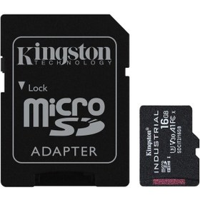 Resim Kingston Sdcıt2-16gb 16gb Microsdhc Industrial C10 A1 Pslc Card + Sd Adapter Hafıza Kartı 