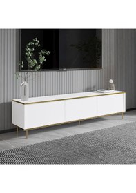 Resim İmaj Tv Ünitesi Beyaz/gold 