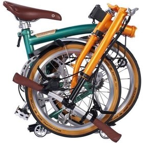 Resim Dahon LUNDEN D8 16 Jant Katlanır Bisiklet Turuncu/Mavi 