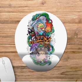 Resim Pixxa Studio Ghibli Bilek Destekli Mousepad Model - 6 Oval 
