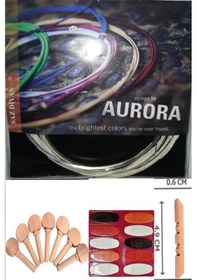 Resim Aurora 0.25 Divan Uzun Sap Bağlama Teli Takımı +10 Adet Tezene + 
