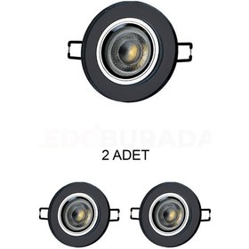 Resim Cata Ct-6646 Dekoratif Cam Spot Kasası Zambak Gu10 - 2 Li Paket 