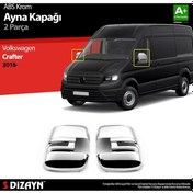 Resim S-Dizayn Volkswagen Crafter Abs Krom Ayna Kapağı 2 Prç. 2018 Üzeri 