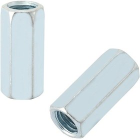 Resim Wezone 5 Adet M12 40 Galvanizli Çelik Uzun Altıgen Somun, Konstruksiyon Ve Endüstriyel Bağlantı Elemanı, Aparat Ve Makine İçin Talaşlı Bağlantı Kenar Arası 15mm 