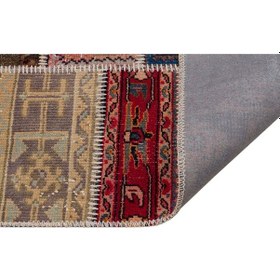 Resim El Yapımı Benzersiz Patchwork Halı 160 X 230 Cm 6327 