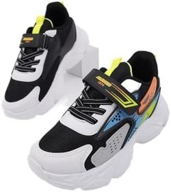 Resim Muggo PANTER Kalın Taban Cırtlı ve Bağcıklı Unisex Çocuk Sneaker Spor Ayakkabı 