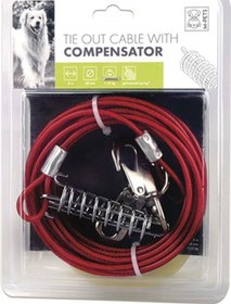 Resim M-pets Compansatör Çelik Köpek Bahçe Bağlama Halatı 8 M 244-58014.02 