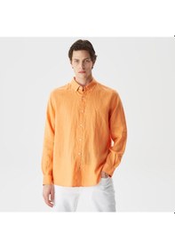 Resim Nautıca Erkek Beyaz Slım Fıt Uzun Kollu Gömlek W35101t 62l Turuncu 