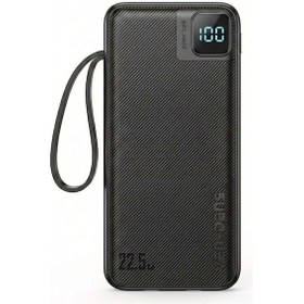 Resim Ven-dens Vd-pb061 20000mah Premium Powerbank Dahili Çift Kablolu Siyah 