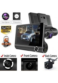 Resim 4 Inç Ips Ekran 3 Kameralı Full Hd Taksi Minübüs Araç İçi Kamera 