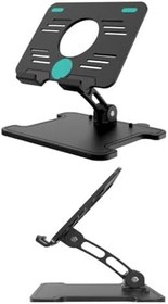 Resim Taşınabilir Katlanabilir Masaüstü Tablet Standı Taşınabilir Tablet Şarj Standı Ayarlanabilir Stant 