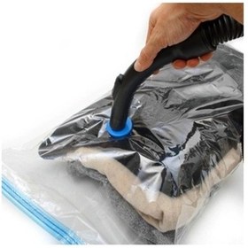 Resim Vakumlu Hurç Vakumlu Saklama Torbası(Ebat 100X130 CM) Şeffaf 