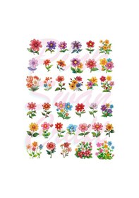 Resim Suluboya Kır Çiçekleri Etiket Seti, Bullet Journal, Scrapbook, Planlayıcı, Ajanda, Sticker Seti Diğer 