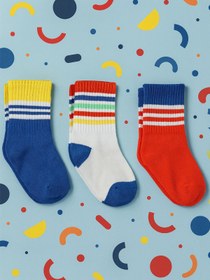 Resim Civil Boys Colorful 3'lü 2-12 Yaş Erkek Soket Çorap - Standart / 8-9 Yaş 