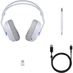 Resim logitech G G522 Lightspeed Kablosuz Bluetooth Kulak Üstü Oyuncu Kulaklığı Beyaz 