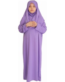 Resim Zehranaz Namaz Elbisesi Lila Fermuarlı Namaz Elbisesi Lila 