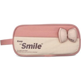 Resim Kalem Kutusu Fiyonk Smile Geniş Kapasiteli İki Bölmeli Kalemlik - Pembe 