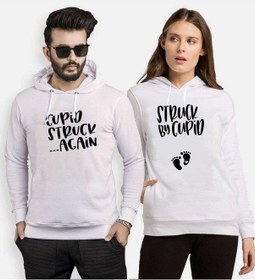 Resim Tshirthane Cupid Struck Agin Sevgili Kombinleri Kapüşonlu Kombin 