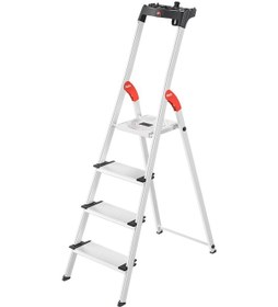 Resim Hailo L80 Comfortline 4 Basamaklı Alüminyum Merdiven 