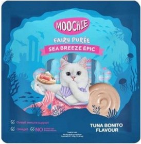 Resim Moochie Creamy Ton Balıklı Ve Palamutlu Sıvı Krema Kedi Ödülü 25x15 Gr 