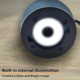 Resim Zorb USB Dijital Bilgisayar Mikroskopu, 81 x Etkili Büyütmeli (32 Inç Monitöre Göre), Sörf Mavisi (MM-500) 