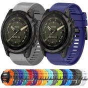 Resim Sones Garmin Fenix 6x Safir 26mm Hızlı Bırakma Silikon Saat Kordonu 