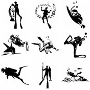 Resim N447-boyutu L-1-siyah-moda Mızrak Balıkçılık Dalış Zıpkın lar Ussr Eğlenceli Vinil Araba-şekillendirici Araba Etiket 