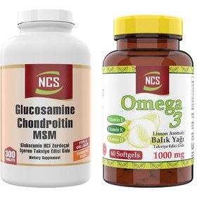 Resim Ncs Glucosamine Chondroitin Msm 300 Tablet + Ncs Omega 3 60 Softgel 