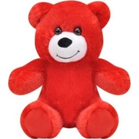Resim Kırmızı Sevimli Ayıcık Peluş Kırmızı 