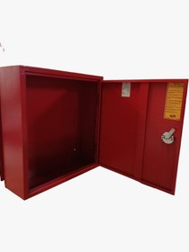 Resim UNİ-BOX 1'' TEK SAÇ KAPAK 25 MT HORTUMLU 1MM SIVA ÜSTÜ TSE'Lİ YANGIN DOLABI 