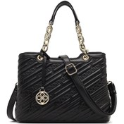 Resim Women's Black Long Strap Printed Sleeve Bag Derimod