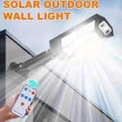 Resim 1PC/2PC Güneş Enerjili Dış Duvar Işığı, 6500K Ultra Parlak LED Hareket Sensörü ile, 3 Işık Modu, Uzaktan Kumanda, Plastik Malzeme, Yarı Gömme Montaj, Bitmemiş, 800mAh Lityum Bataryalı Güneş Enerjili, Kızılötesi Fonksiyon, Duvara Monte Edilebilen Lamba, Sökülebilir Klemli, Çatal Ampul Tabanı 