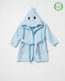 Resim Dinazorlu Bornoz Mavi Mavi 