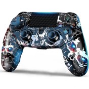 Resim Vigortrading Ps4 Kablosuz Uzaktan Kumanda Için Siyah-Kablosuz Kumanda Çift Titreşimli/sesli/altı Eksenli Gyro'lu Ps 4/slim/pro Ile Uyumlu (Yurt Dışından) 