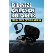 Resim Electro AVM Gerçek Zamanlı 144 Dilde Çeviri Destekli Akıllı Kablosuz Kulaklık Tercüman Kulaklık 
