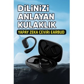 Resim Electro AVM Gerçek Zamanlı 144 Dilde Çeviri Destekli Akıllı Kablosuz Kulaklık Tercüman Kulaklık 