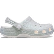Resim Crocs Classic Iridescent Glitter Çocuk Beyaz Günlük Stil Terlik 210986_100 